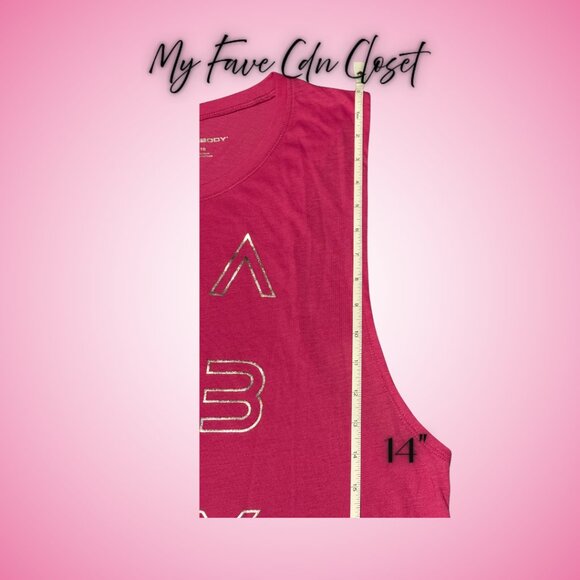 Fuchsia Pink Beach body Tank Top**Ladies XL - Picture 11 of 11